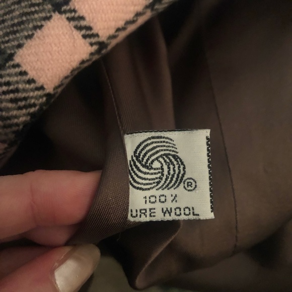 Vintage Rena Rowan for Saville Clueless Style 100% Wool Plaid Button Down Blazer - Picture 10 of 10